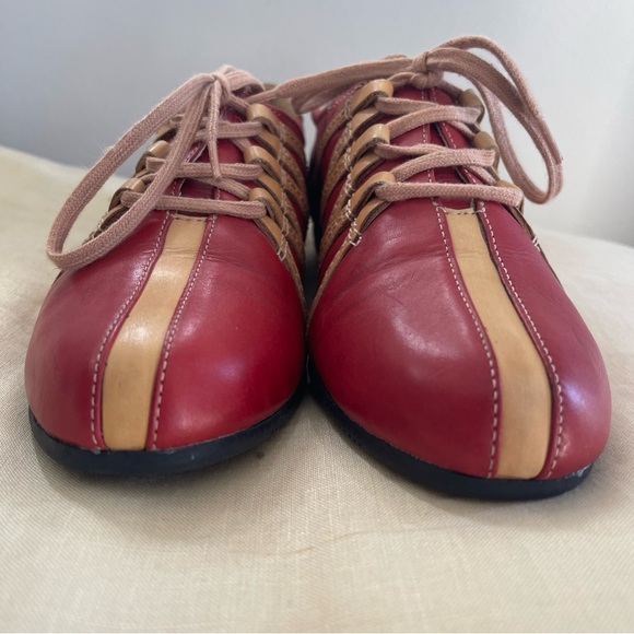 Remonte Loafers red and tan leather comfort 37 - Picture 5 of 8